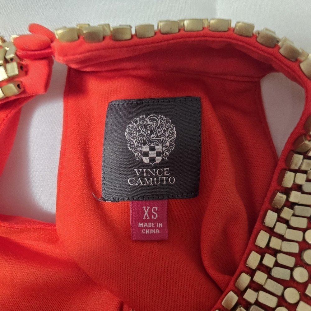 Vince Camuto Orange Jumpsuit. Small. Sleeveless. - Picture 12 of 13